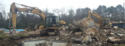 We provide demolition services here in Houston.